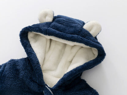 White Bear Baby Toddler Kids Warm Winter Romper - Just Kidding Store