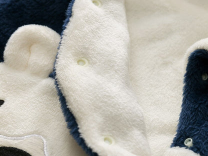 White Bear Baby Toddler Kids Warm Winter Romper - Just Kidding Store