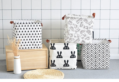 Cube Canvas Basket -  Toy Storage Box - Just Kidding Store