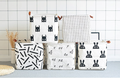 Cube Canvas Basket -  Toy Storage Box - Just Kidding Store