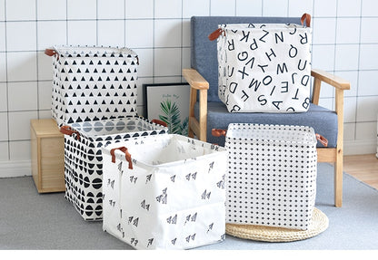 Cube Canvas Basket -  Toy Storage Box