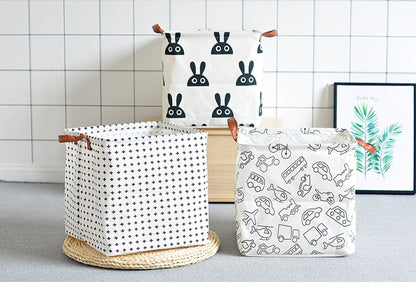 Cube Canvas Basket -  Toy Storage Box - Just Kidding Store