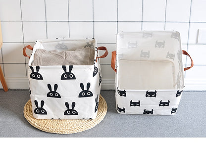Cube Canvas Basket -  Toy Storage Box - Just Kidding Store