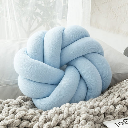 Handmade Crochet Jersey Cushion Nursery Knot Pillow Just Kidding Store