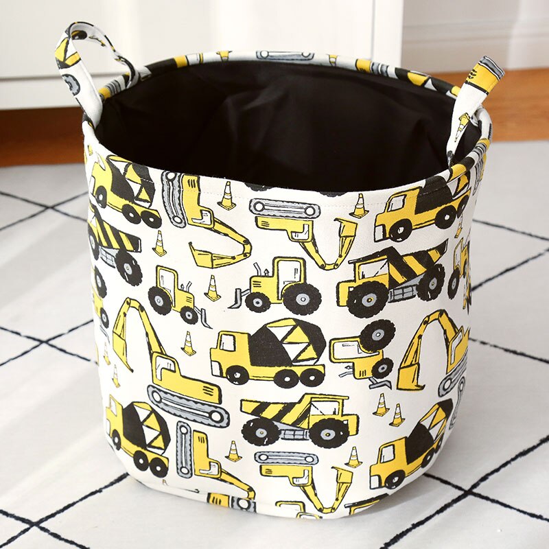 Yellow Truck Toys Organiser Canvas Storage Basket - Just Kidding Store