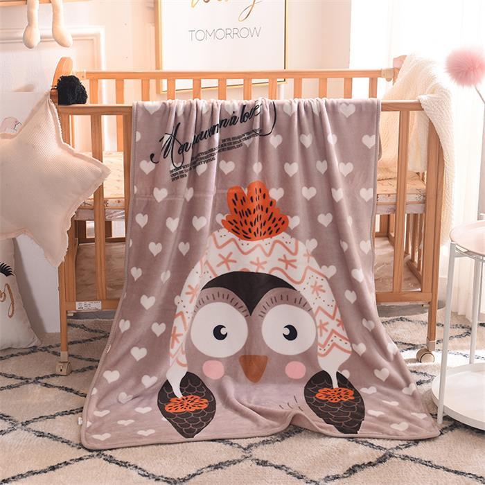 Soft Flannel Animal Print Baby Children Blanket - Just Kidding Store