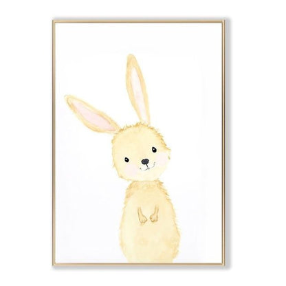 Watercolor Safari Animals Canvas Prints Nursery Posters -Just  Kidding Store