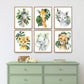 Watercolor Safari Animals Canvas Wall Art - Nursery Posters - Just Kidding Store