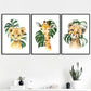 Watercolor Safari Animals Canvas Wall Art - Nursery Posters - Just Kidding Store