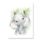 Watercolor Safari Animals Canvas Wall Art - Nursery Posters - Just Kidding Store