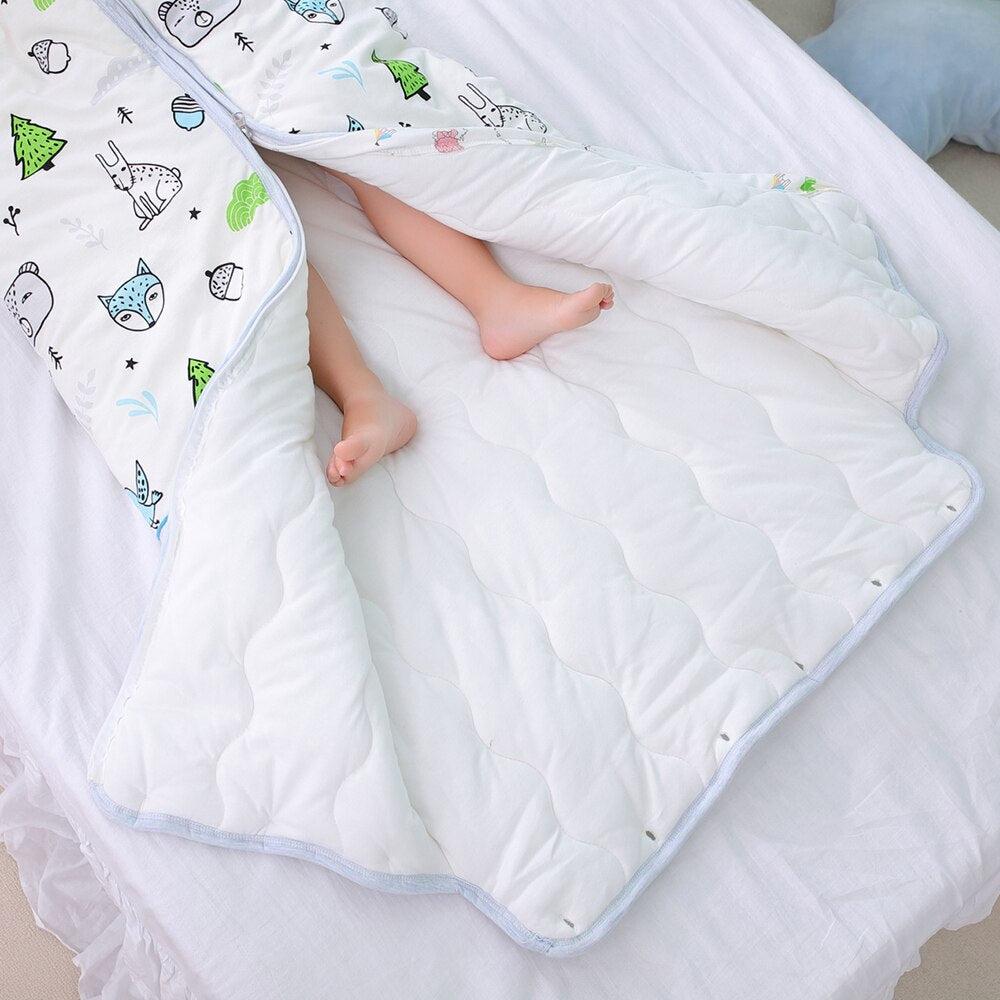 Woodland Sleeping Bag - Detachable Sleeves Sleep Envelope - Just Kidding Store