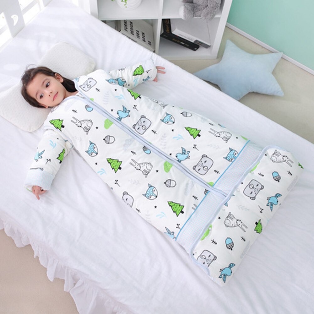 Woodland Sleeping Bag - Detachable Sleeves Sleep Envelope - Just Kidding Store