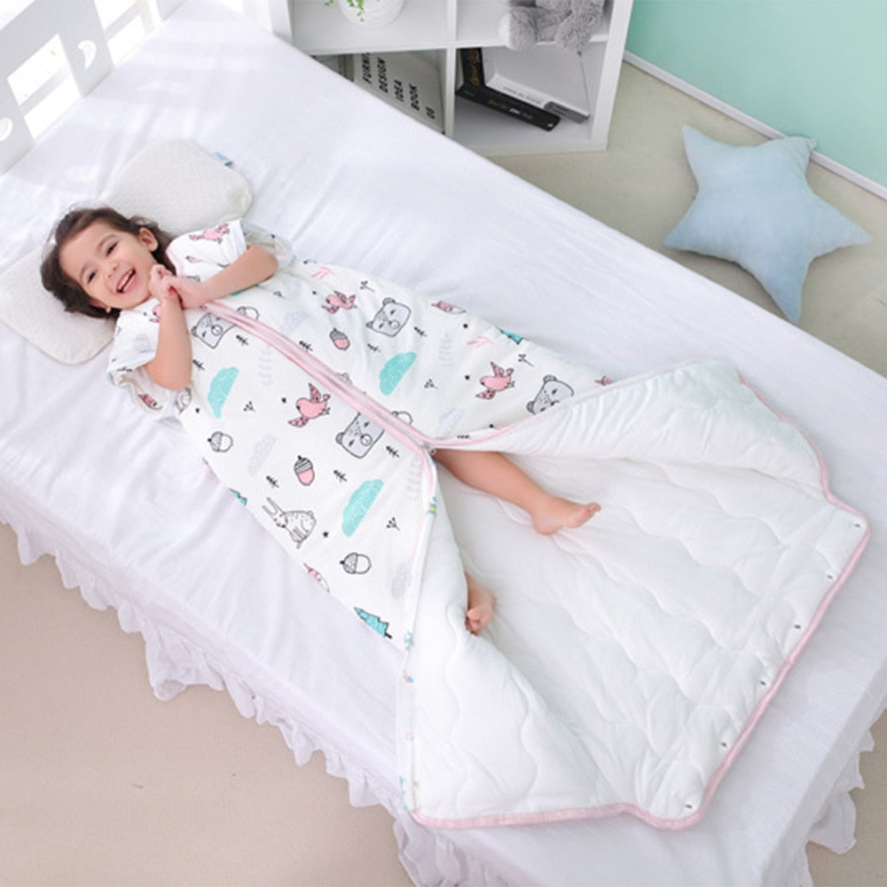 Woodland Sleeping Bag - Detachable Sleeves Sleep Envelope - Just Kidding Store