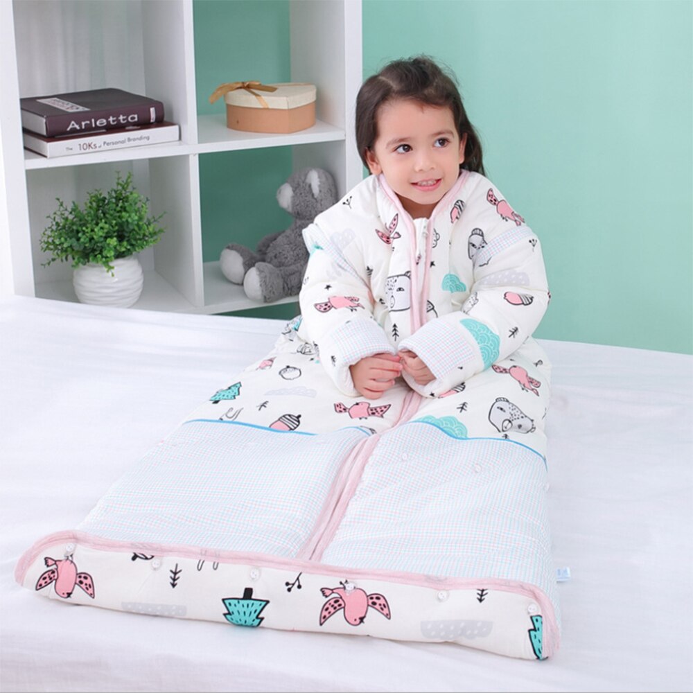 Woodland Sleeping Bag - Detachable Sleeves Sleep Envelope - Just Kidding Store