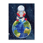 Space Travel Canvas Wall Art Outer Space Posters - Just Kidding Store