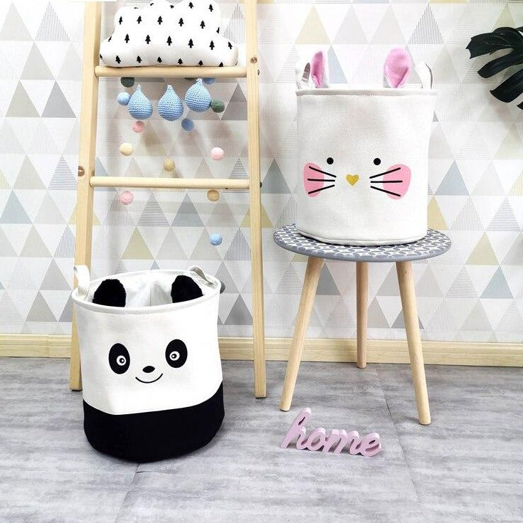 Waterproof Toy Storage Basket Panda Kitty Unicorn - Just Kidding Store