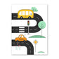 City Cars Canvas Wall Art - Nursery Posters - Just Kidding Store