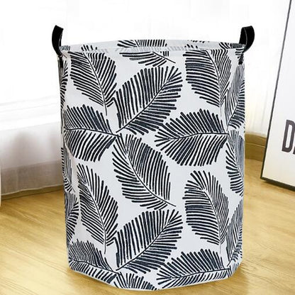 Monochrome Toy Storage Hamper Basket - Laundry Barrel - Just Kidding Store
