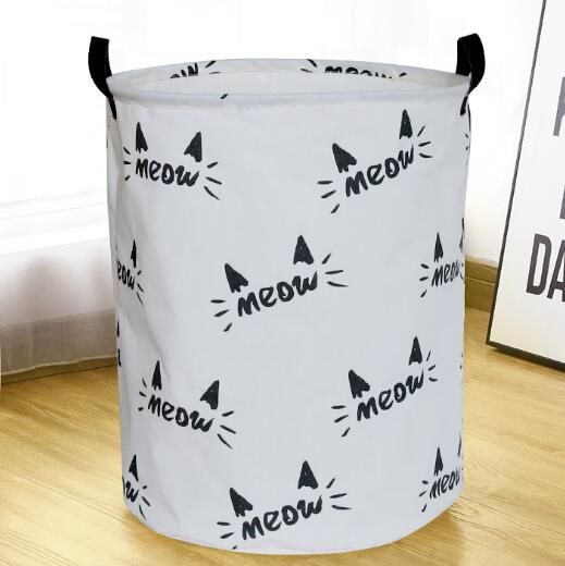 Monochrome Toy Storage Hamper Basket - Laundry Barrel - Just Kidding Store