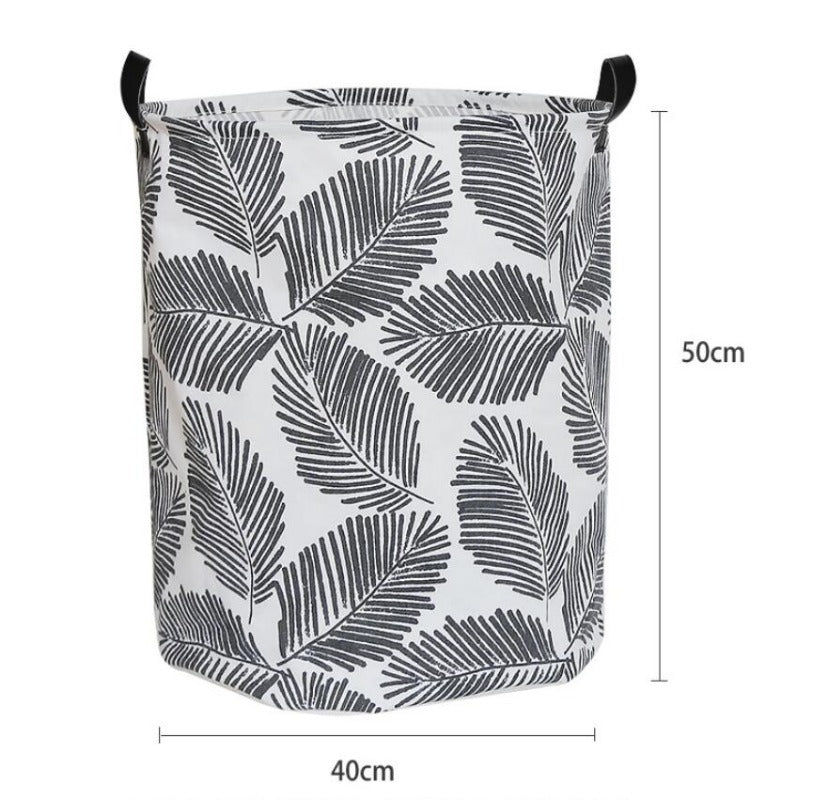 Monochrome Toy Storage Hamper Basket - Laundry Barrel - Just Kidding Store