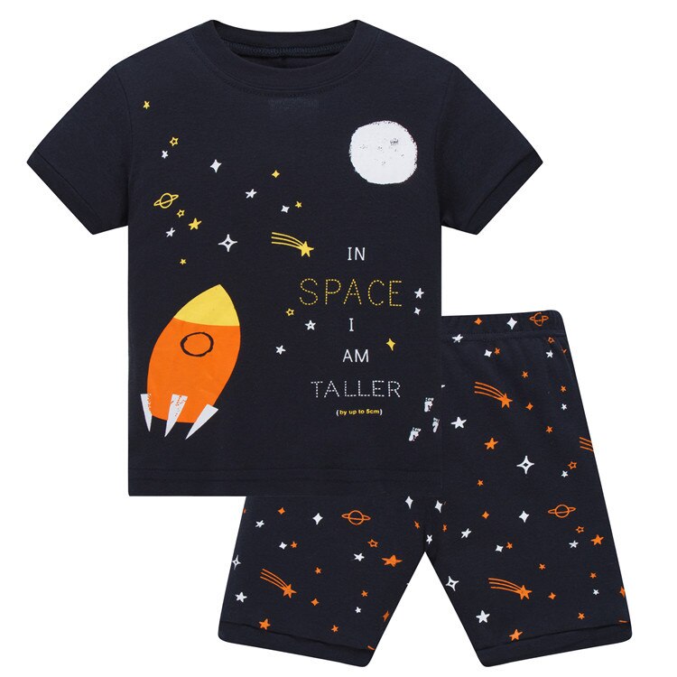 Outer Space KIds Children Summer Pajama Set - Just Kidding Store