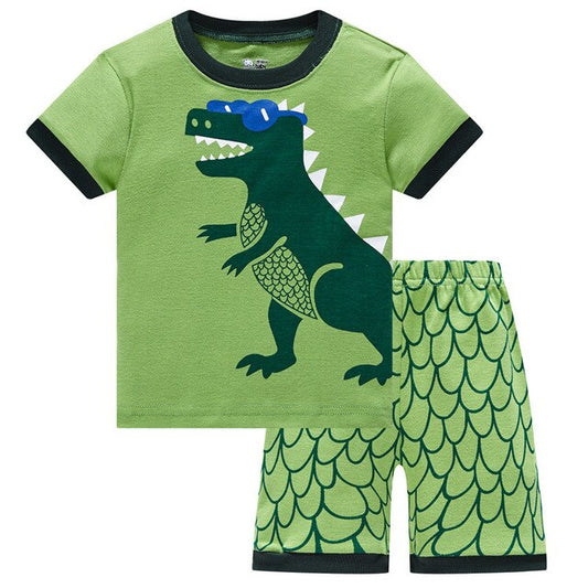 Big Dinosaur Kids Children Summer Pajama Set - Just Kidding Store