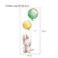 Balloon Bunny Wall Decal Childrens Wall Stickers - Just Kidding Store