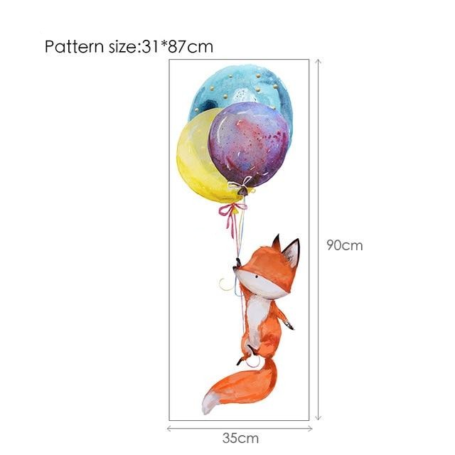 Balloon Bunny Wall Decal Childrens Wall Stickers - Just Kidding Store