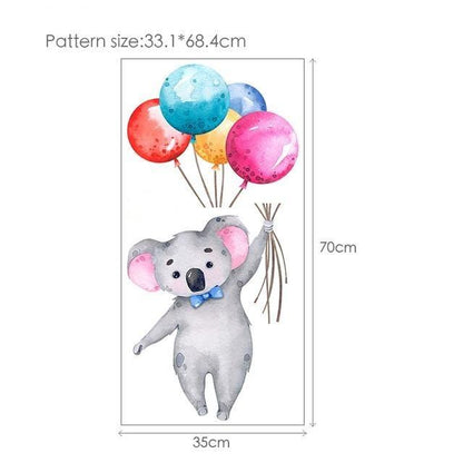 Forest Creatures Wall Decal Fox Raccoon Stickers - Just Kidding Store