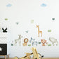 Watercolor Safari Wall Decal Nursery Wall Stickers - Just Kidding Store
