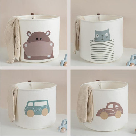 Felt Cloth Toy Organizer Basket - Just Kidding Store