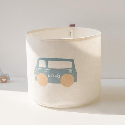 Felt Cloth Toy Organizer Basket - Just Kidding Store