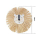 Hand Woven Lion Head -  Hanging Animal Ornament - Just Kidding Store