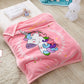 Coral Fleece Blanket - 2 Layers Bedspread - Just Kidding Store