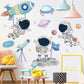 Space Travel Wall Stickers Mini Astronaut Decal - Just Kidding Store