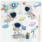 Space Travel Wall Stickers Mini Astronaut Decal - Just Kidding Store