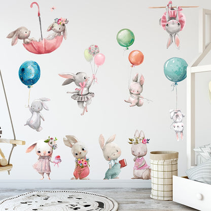 Bunny Wall Stickers - Just Kidding Store 