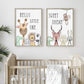 Zoo Animals Canvas Wall Print Nursery Posters - Just Kidding Store