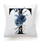 Floral Alphabet Cushion Cover - Initial Personalised Pillow Case - Just Kidding Store