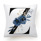 Floral Alphabet Cushion Cover - Initial Personalised Pillow Case - Just Kidding Store