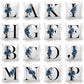 Floral Alphabet Cushion Cover - Initial Personalised Pillow Case - Just Kidding Store