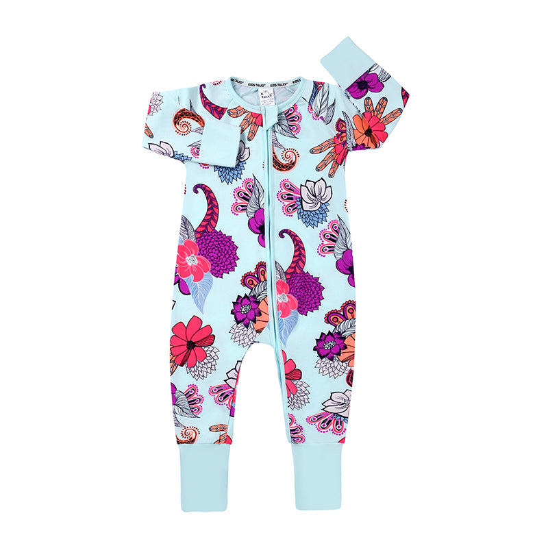 All Over Flowers Baby Toddler Romper - Just Kidding Store