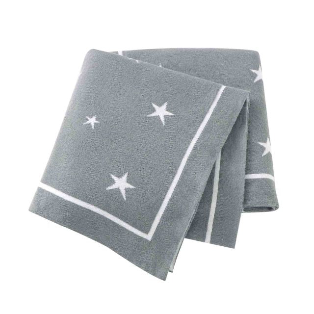 Starry Night Baby Nursery Cotton Knitted Blanket - Just Kidding Store