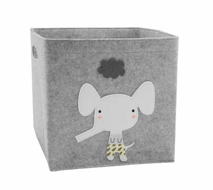 Cube Folding Storage Box Felt Cloth Toys Organizer - Just Kidding Store