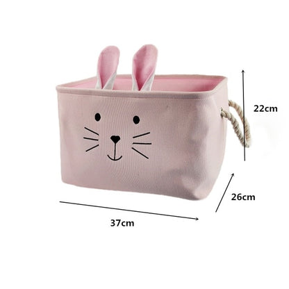 Canvas Storage Basket - Kids Toys Organizer - Just Kidding Store