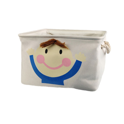 Canvas Storage Basket - Kids Toys Organizer - Just Kidding Store