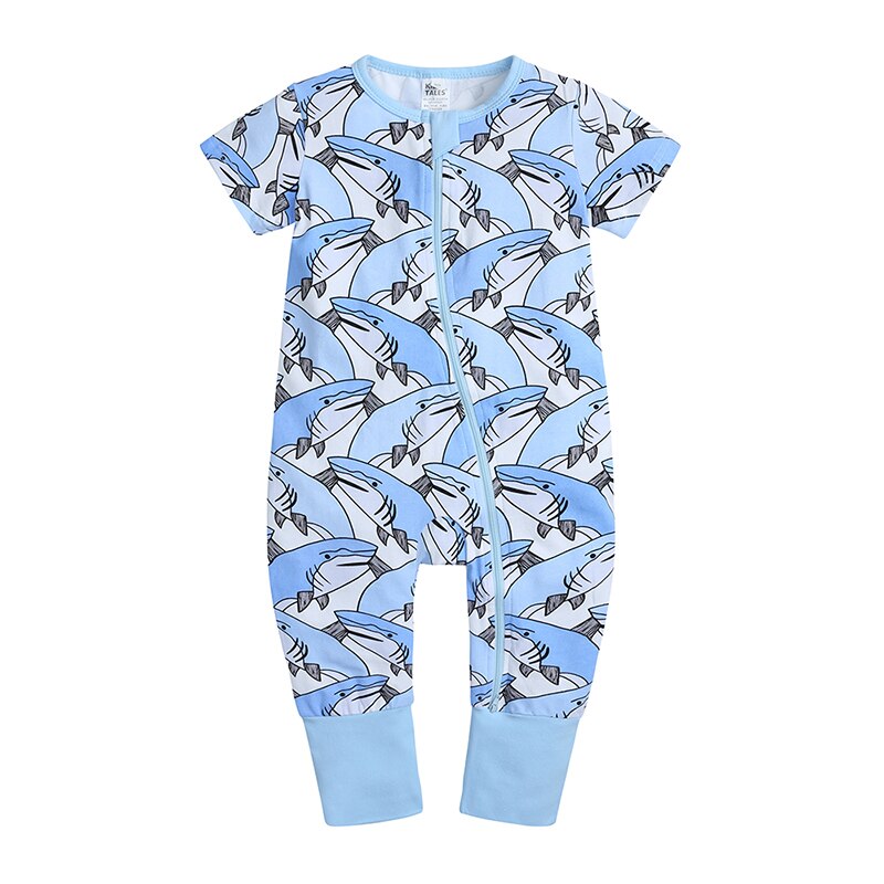 Blue Whale Baby Toddler Kids Romper - Just Kidding Store