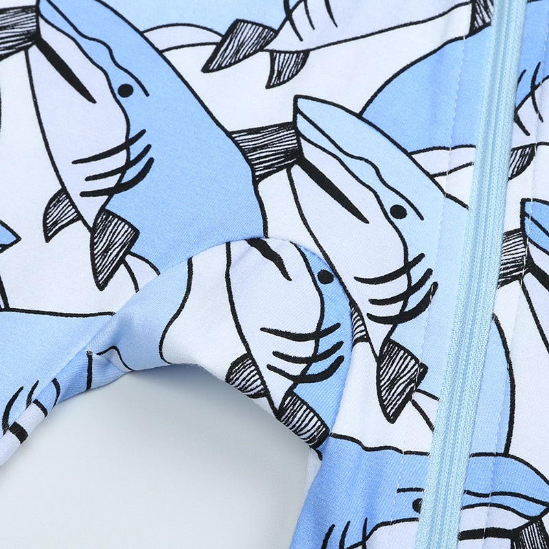 Blue Whale Baby Toddler Kids Romper - Just Kidding Store