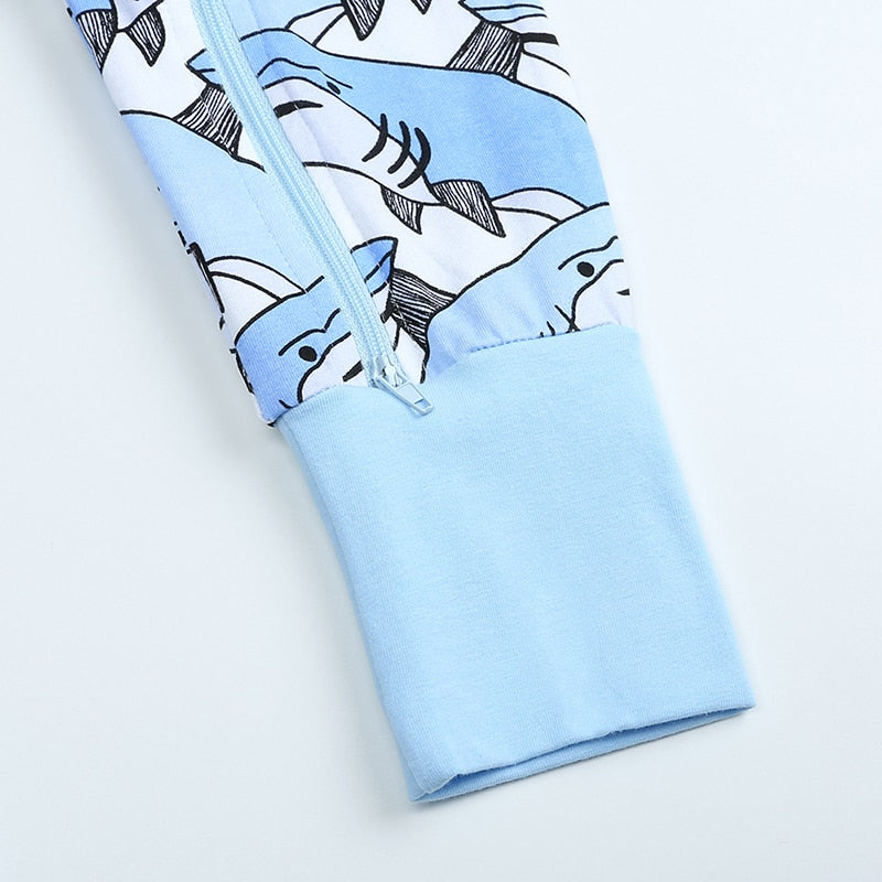 Blue Whale Baby Toddler Kids Romper - Just Kidding Store