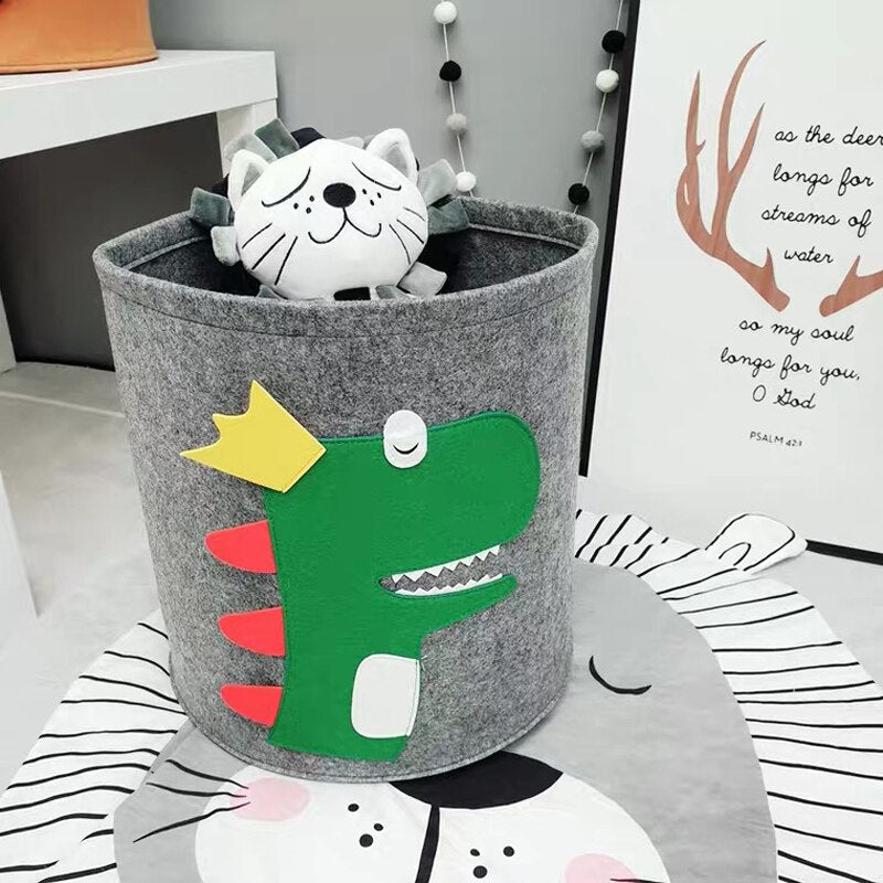 Felt Foldable Storage Basket - Toy Organizer - Just Kidding Store